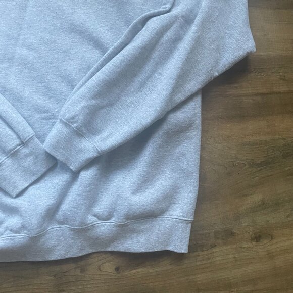 Retro Ocean Wave Crewneck Sweatshirt – Unisex Gray Pullover with Sunset & Wave G - Picture 8 of 8